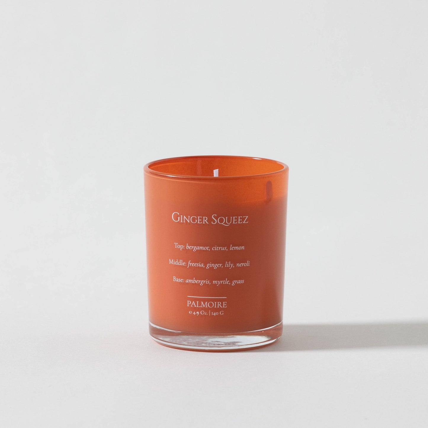 Ginger Squeez Soy Wax Candle [bergamot/citrus/lily]